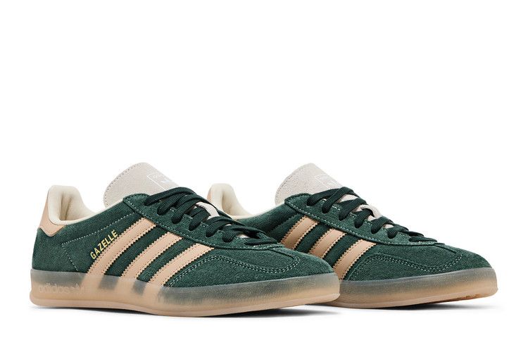 Adidas Gazelle Indoor Shadow Green Warm Sandstone - JH5402