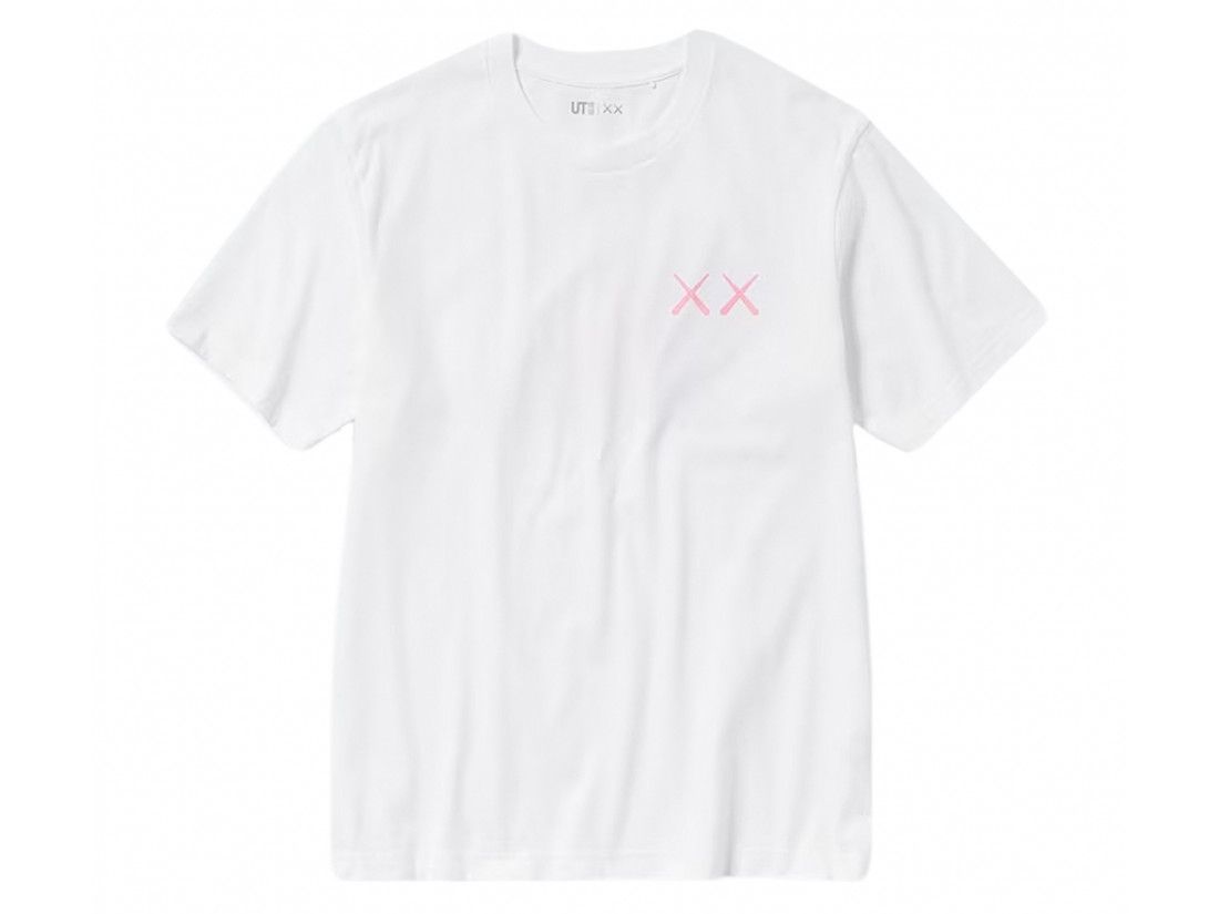 Uniqlo T-Shirt KAWS Pink Graphic