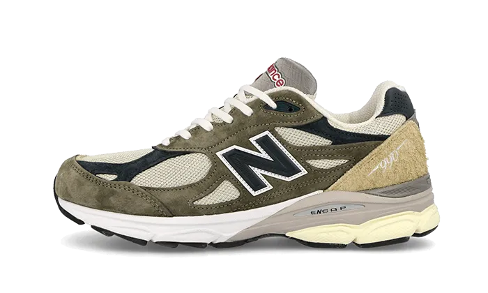 New Balance 990 v3 Made In USA Green Cream - M990TO3