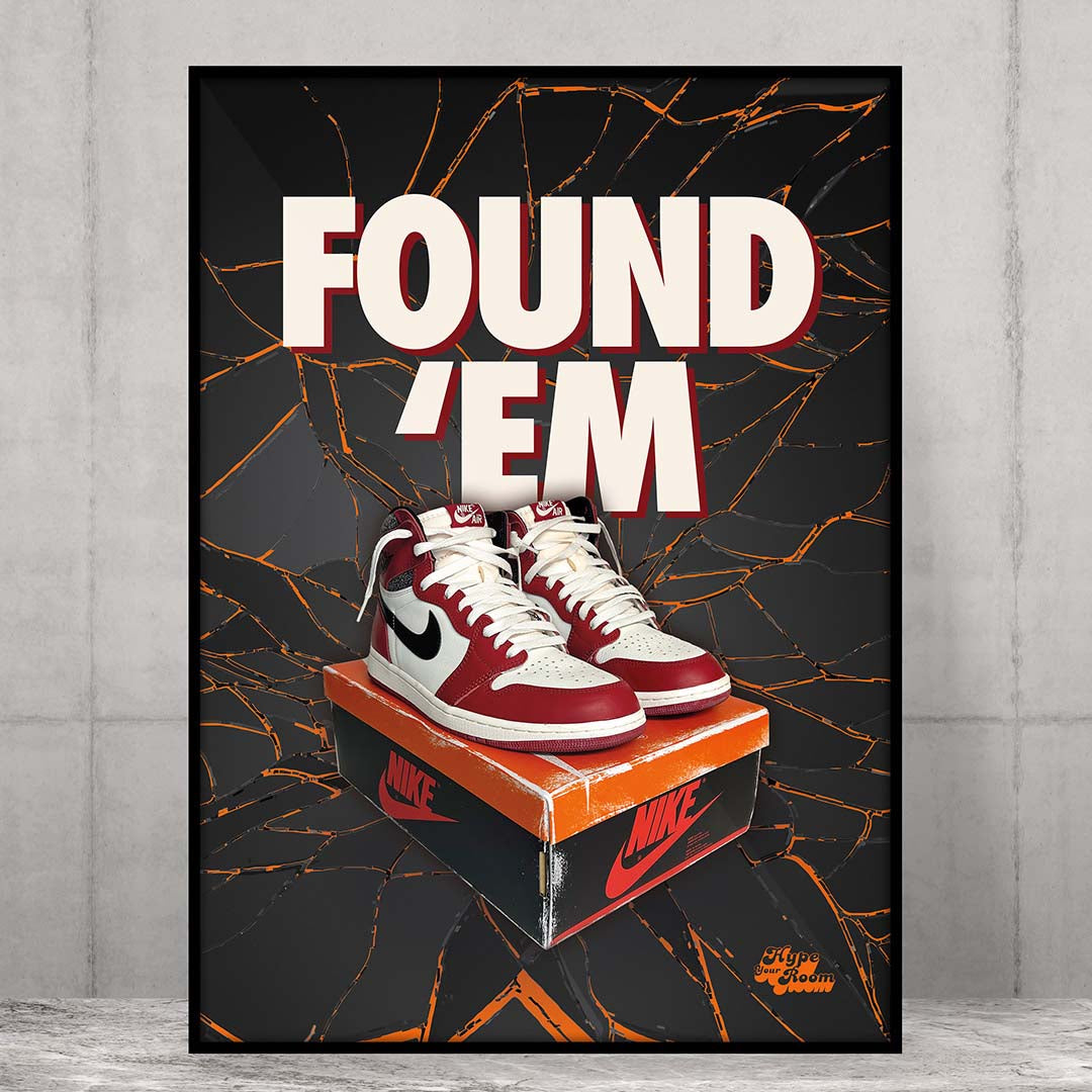 Grande Affiche Jordan 1 Lost & Found