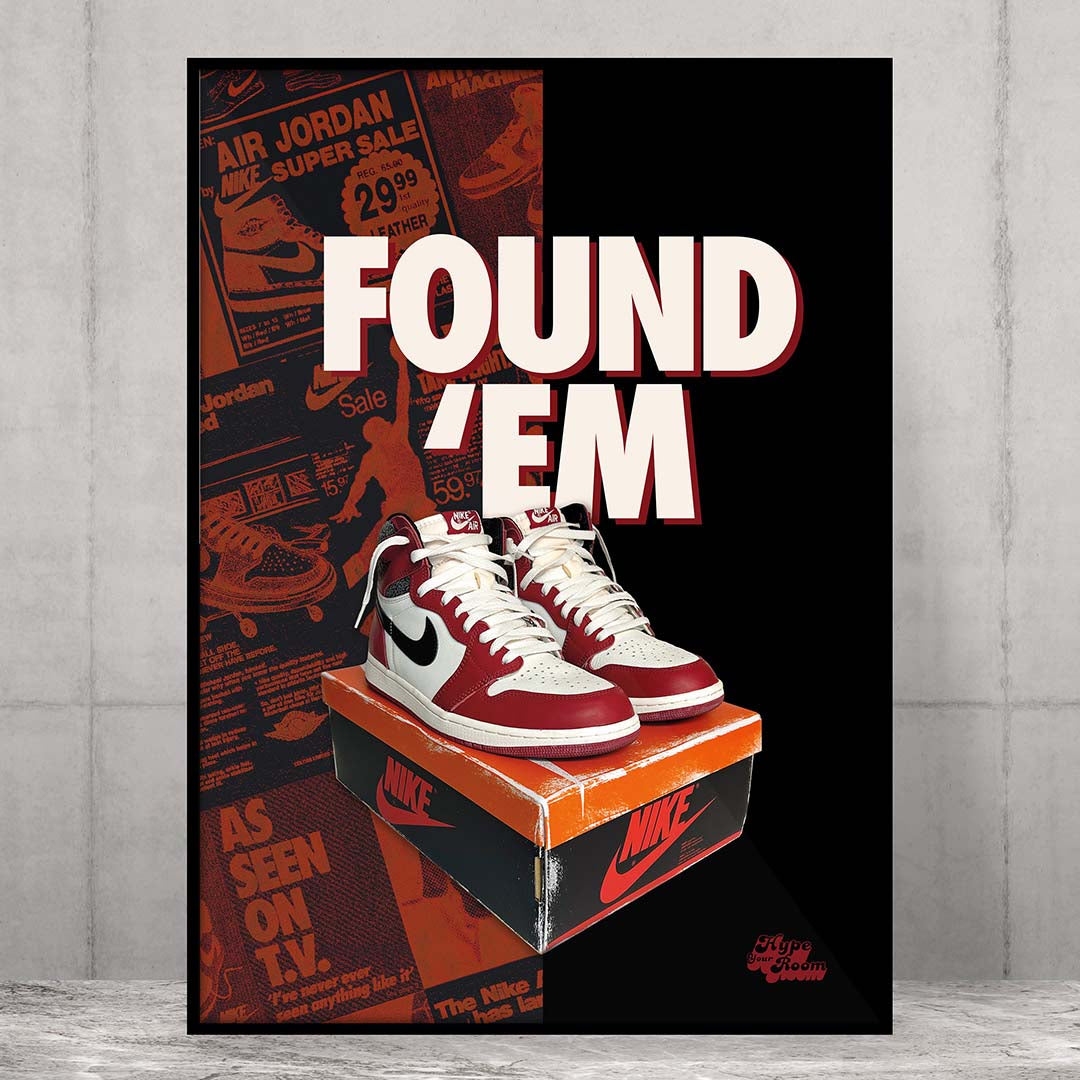 Grande Affiche Jordan 1 Lost & Found