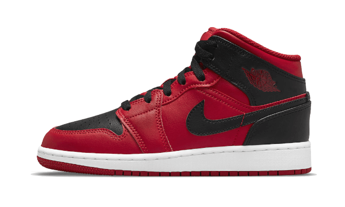 Air Jordan Air Jordan 1 Mid Reverse Bred - 554724-660 / 554725-660