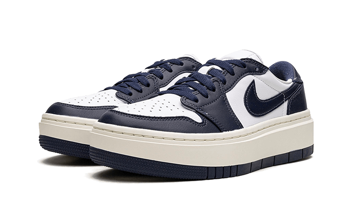 Air Jordan Air Jordan 1 Low Elevate White Midnight Navy Sail - DH7004-141