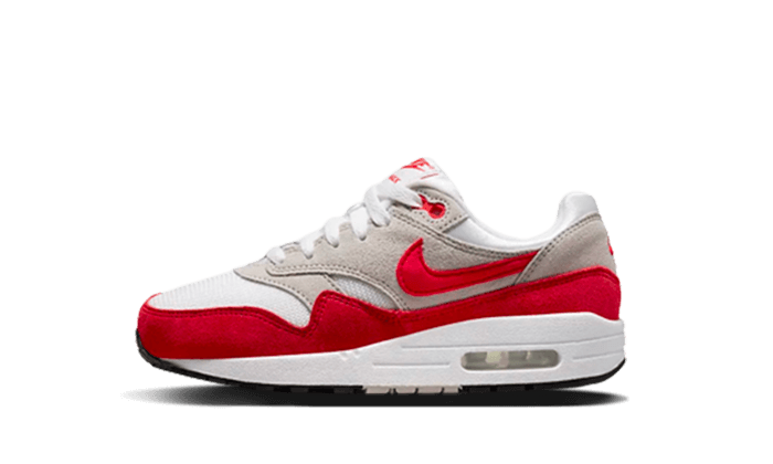 Nike Nike Air Max 1 White University Red Enfant - 555766-146