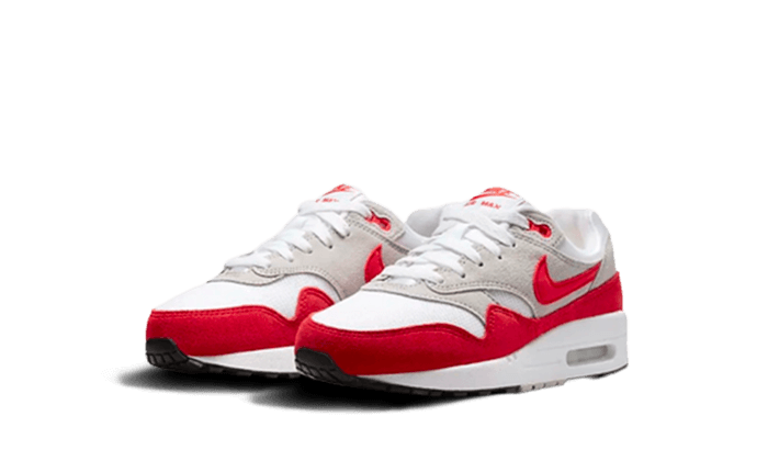 Nike Nike Air Max 1 White University Red Enfant - 555766-146