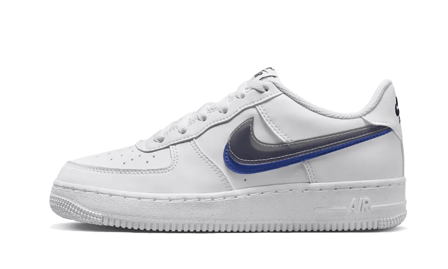 Nike Nike Air Force 1 Low Impact Next Nature Double Swoosh White Black Blue - FD0688-100