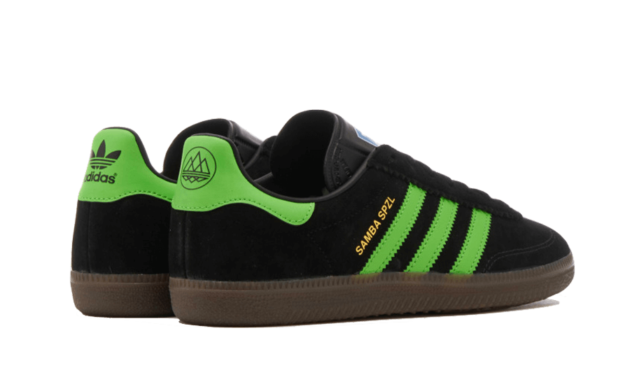 Adidas Adidas Samba Deco SPZL Core Black Lucid Lime - IF5738