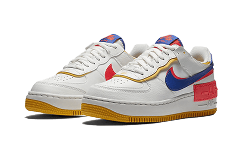 Nike Nike Air Force 1 Shadow White Flash Crimson Astronomy Blue - CI0919-105