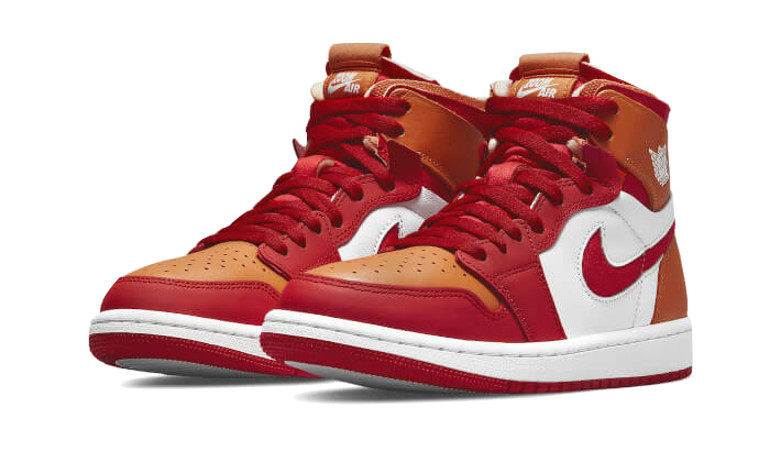 Air Jordan Air Jordan 1 High Zoom Air CMFT Fire Red Hot Curry - CT0979-603