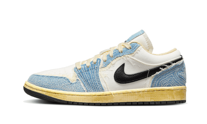 Air Jordan Air Jordan 1 Low SE WRMK Sashiko Denim - FN7670-493