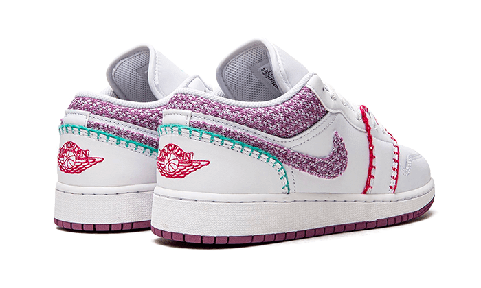 Air Jordan Air Jordan 1 Low White Light Bordeaux - DM9037-100