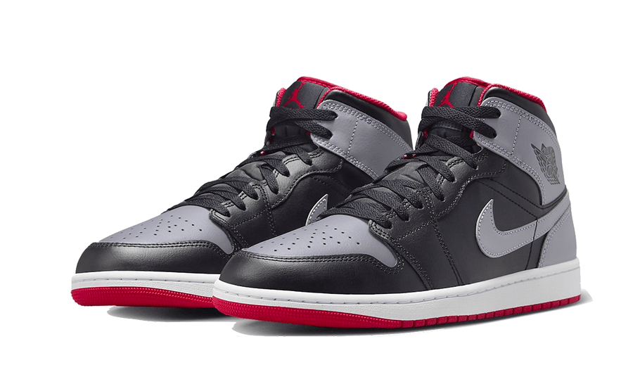 Air Jordan Air Jordan 1 Mid Black Grey Red - DQ8426-006 / DQ8423-006