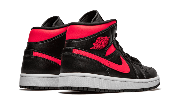 Air Jordan Air Jordan 1 Mid Black Siren Red - BQ6472-004