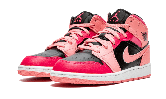 Air Jordan Air Jordan 1 Mid Coral Chalk Pink - 554725-662