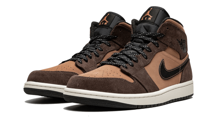 Air Jordan Air Jordan 1 Mid Earthy Brown - DC7294-200 / DC7248-200