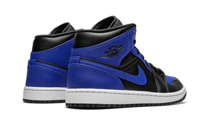 Air Jordan Air Jordan 1 Mid Hyper Royal Tumbled Leather - 554725-077 / 554724-077