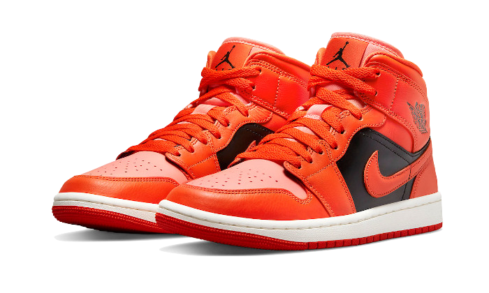 Air Jordan Air Jordan 1 Mid Orange Black - DM3381-600