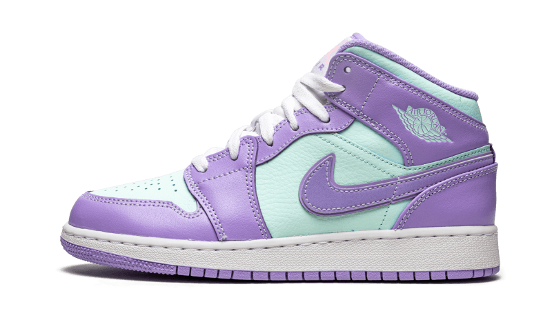 Air Jordan Air Jordan 1 Mid Purple Aqua - 554725-500