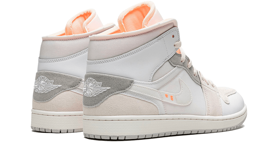 Air Jordan Air Jordan 1 Mid SE Craft Inside Out White Grey - DM9652-100 / DQ3726-100