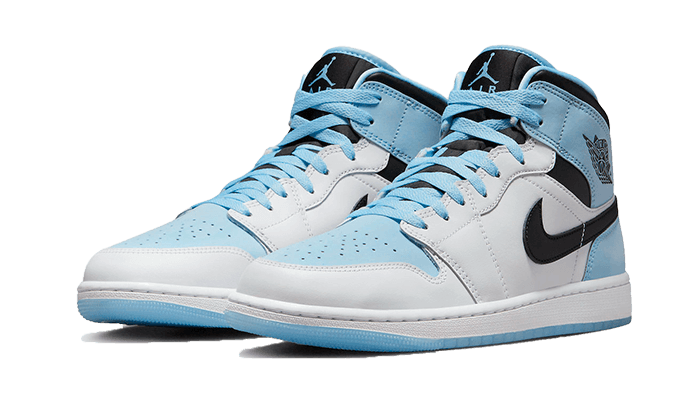 Air Jordan Air Jordan 1 Mid SE Ice Blue Black - DV1308-104 / DV1337-104