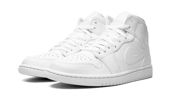 Air Jordan Air Jordan 1 Mid Triple White (2022) - 554724-136