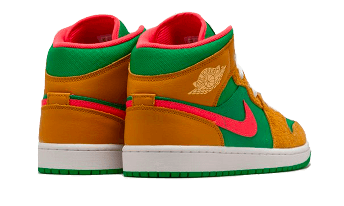 Air Jordan Air Jordan 1 Mid Wheat Watermelon - DX4365-700 / DX4332-700