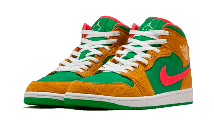 Air Jordan Air Jordan 1 Mid Wheat Watermelon - DX4365-700 / DX4332-700