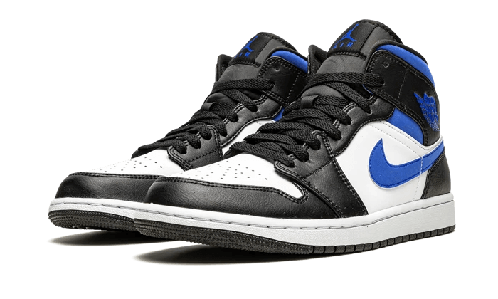 Air Jordan Air Jordan 1 Mid White Black Royal - 554725-140 / 554724-140