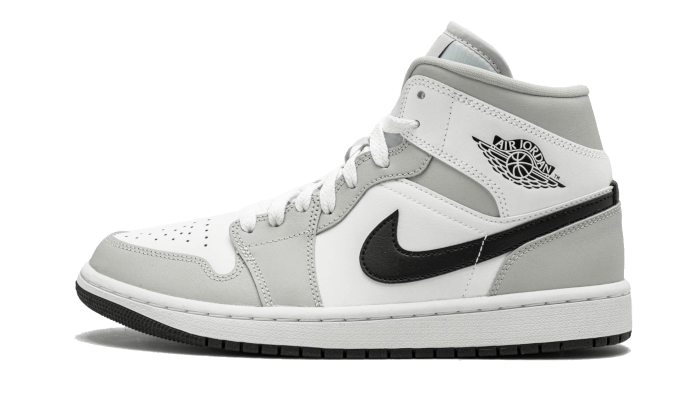 Air Jordan Air Jordan 1 Mid White Light Smoke Grey - BQ6472-015