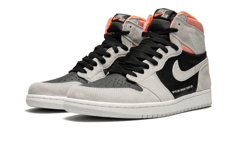 Air Jordan Air Jordan 1 Retro High Neutral Grey Hyper Crimson - 555088-018