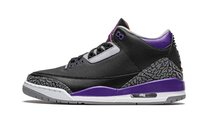 Air Jordan Air Jordan 3 Retro Black Court Purple - CT8532-050