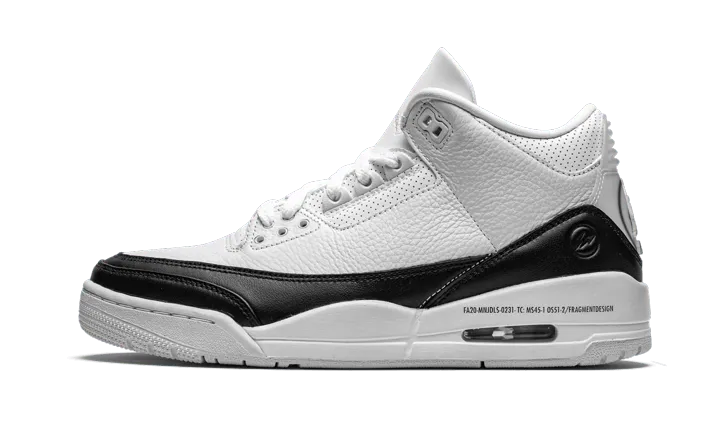 Air Jordan Air Jordan 3 Retro Fragment White Black - DA3595-100