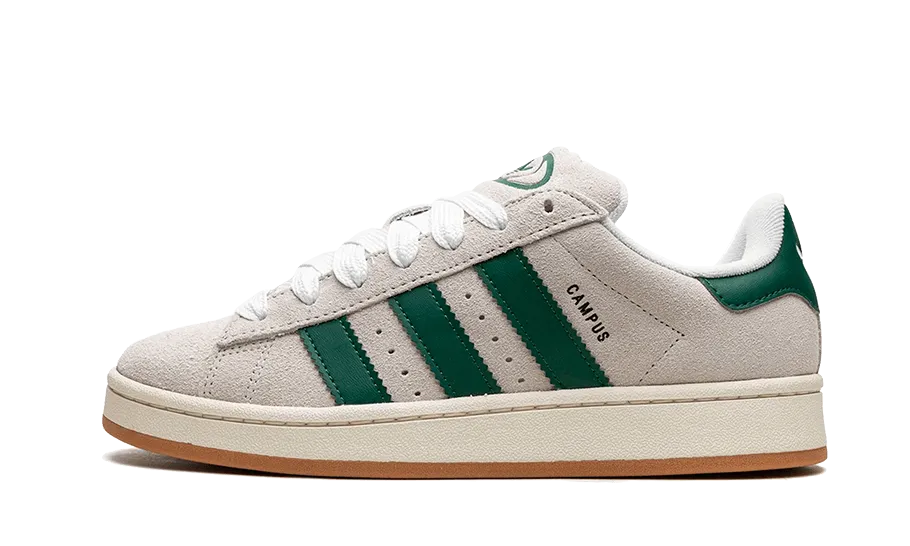 Adidas Campus 00s Crystal White Dark Green - GY0038