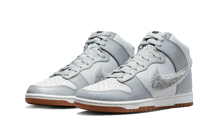 Nike Nike Dunk High Retro Chenille Swoosh White Grey - DR8805-003