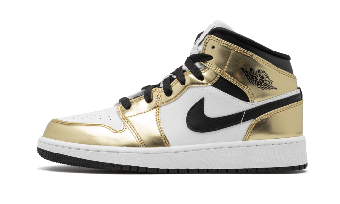 Air Jordan Air Jordan 1 Mid White Metallic Gold - DC1419-700 / DC1420-700