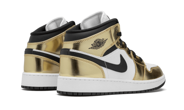 Air Jordan Air Jordan 1 Mid White Metallic Gold - DC1419-700 / DC1420-700