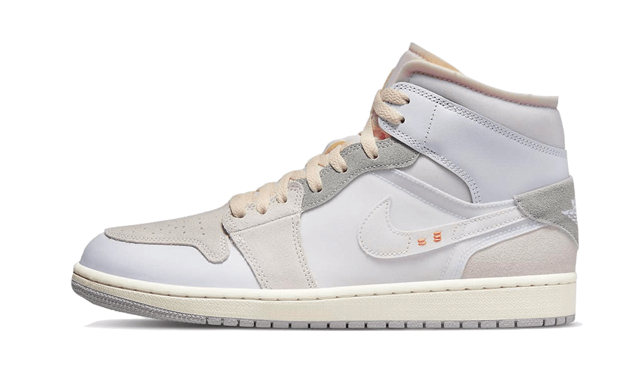 Air Jordan Air Jordan 1 Mid SE Craft Inside Out White Grey - DM9652-100 / DQ3726-100