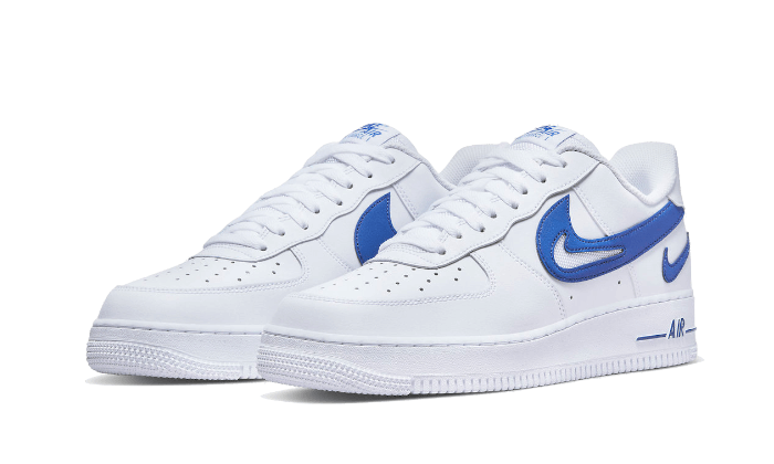 Nike Nike Air Force 1 Low '07 FM Cut Out Swoosh White Game Royal - DR0143-100