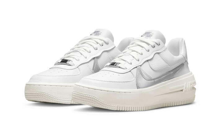 Nike Nike Air Force 1 Low Platform Summit White Metallic Silver - DJ9946-101