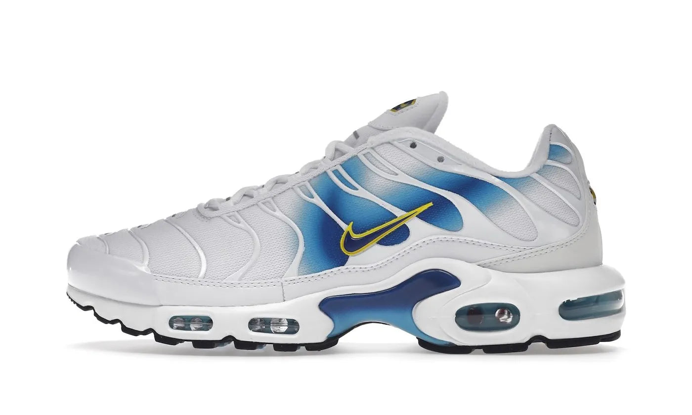 Nike Air Max Plus Spray Paint Swoosh White Blue - DX8962-100