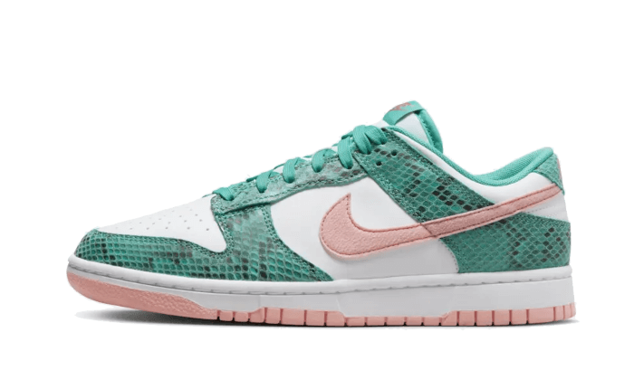 Nike Nike Dunk Low Snakeskin Washed Teal Bleached Coral - DR8577-300