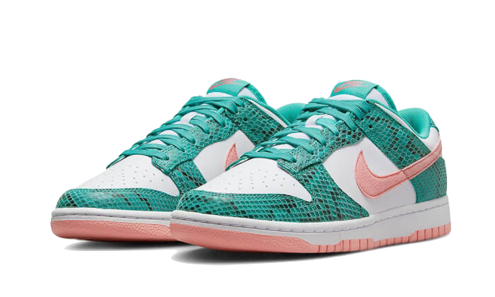 Nike Nike Dunk Low Snakeskin Washed Teal Bleached Coral - DR8577-300