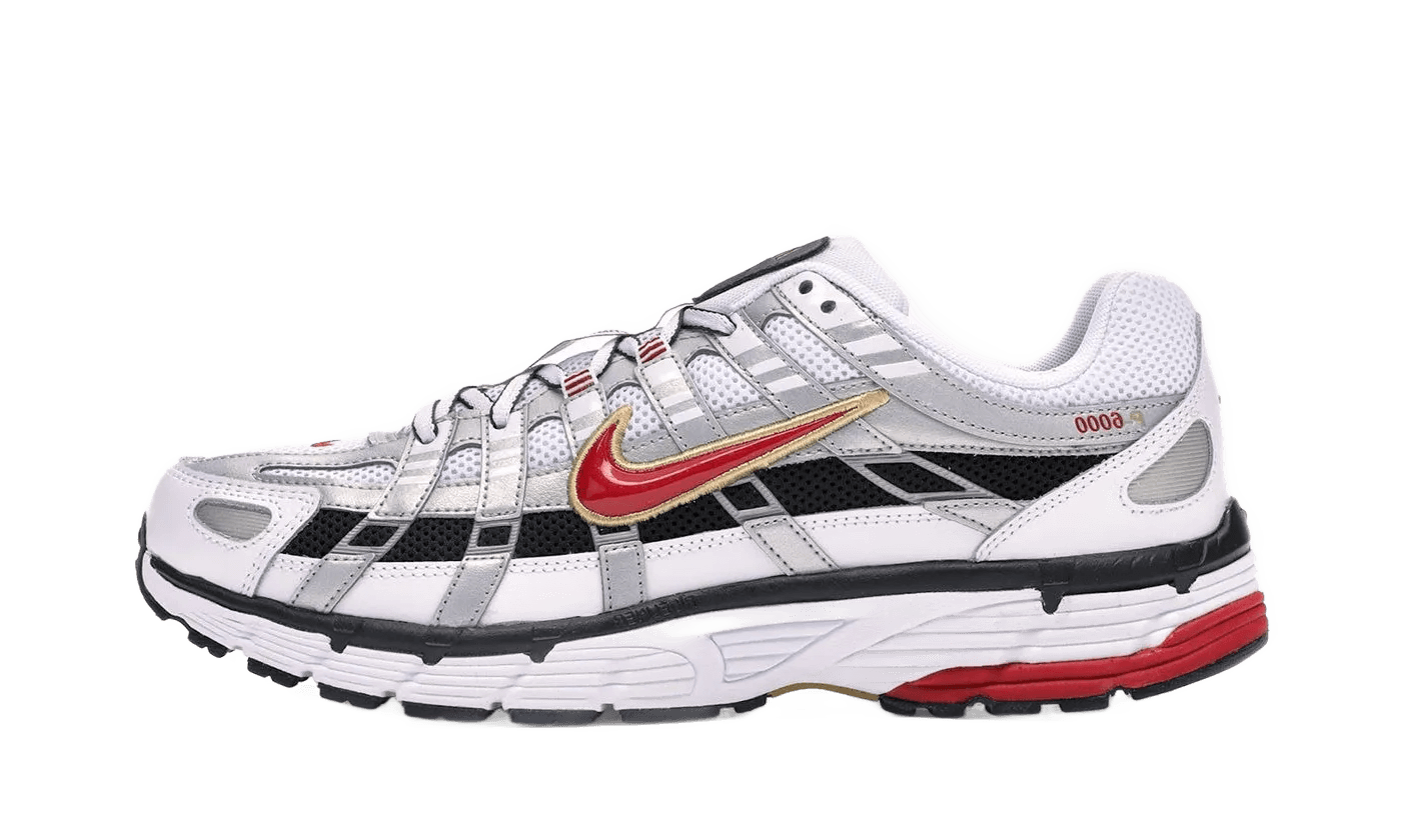 Nike P-6000 White Gold Red - BV1021-101