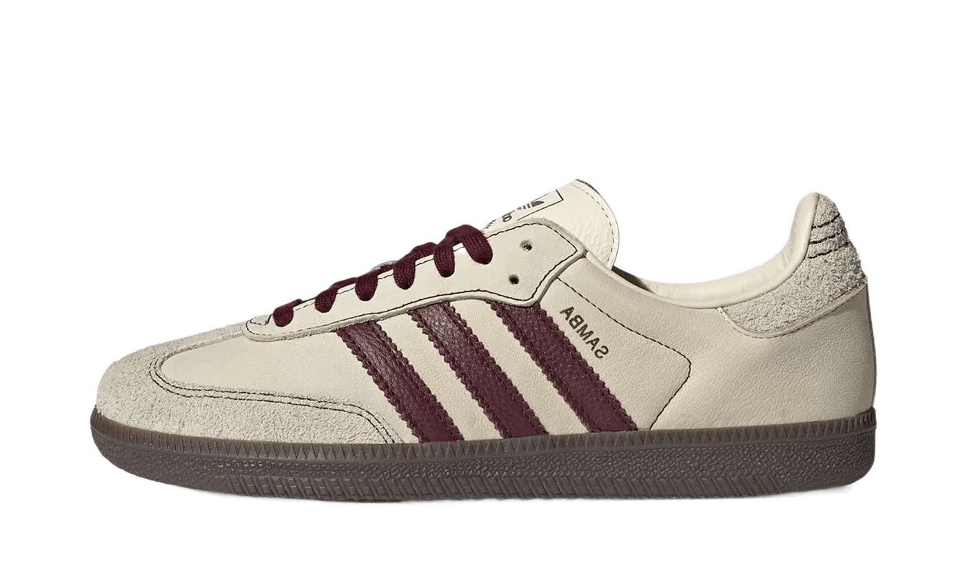 Adidas Samba OG Wonder White Maroon - IG1987